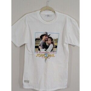 Vintage Tim McGraw Faith Hill Soul2Soul Tour Shirt Sz Large Country 2006 Tee